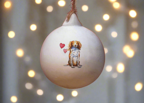 Sprocker Ceramic Round Bauble
